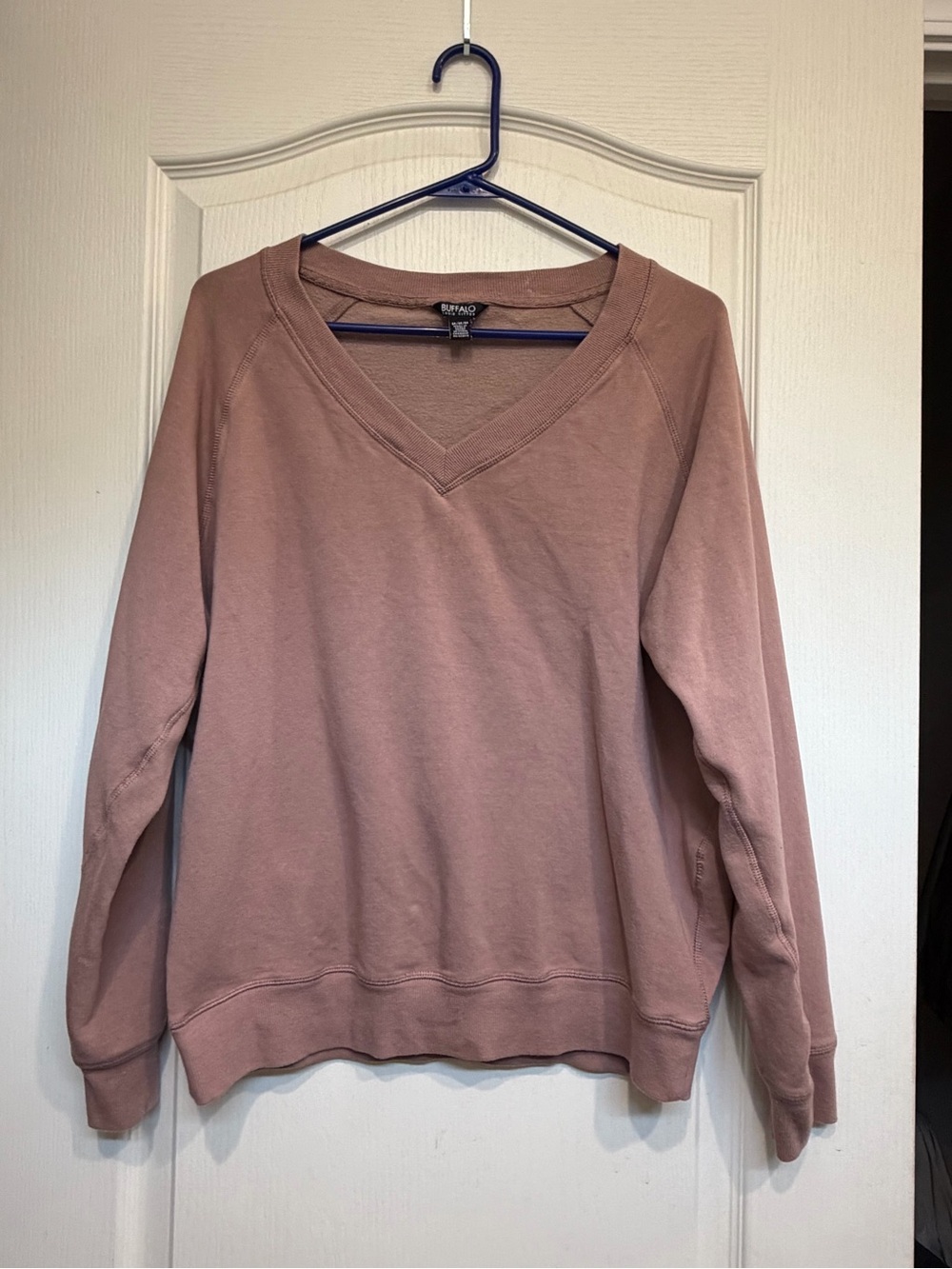Buffalo David Bitton Dusty Rose V-Neck Sweatshirt
